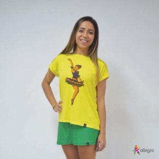 camiseta para ballet brasileirinho