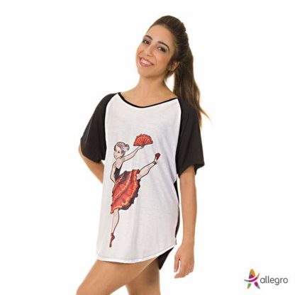 Camiseta de ballet kitri para bailarinas