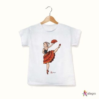 camiseta de balé baby look kitri