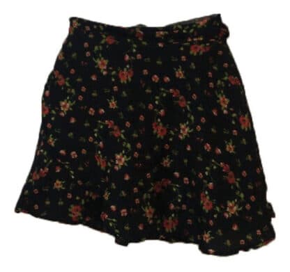 Saia Ballet Musseline Estampa Flor Da Fortuna