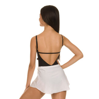 Collant Ballet Busto Renda Costas Em Gota